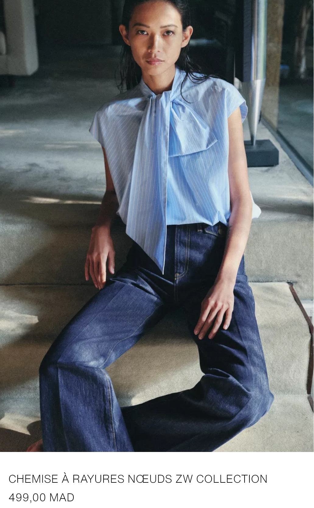 CHEMISE À RAYURES NŒUDS ZW COLLECTION