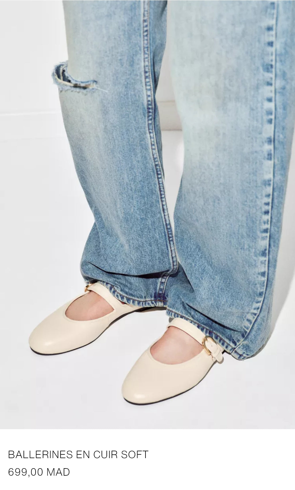BALLERINES EN CUIR SOFT