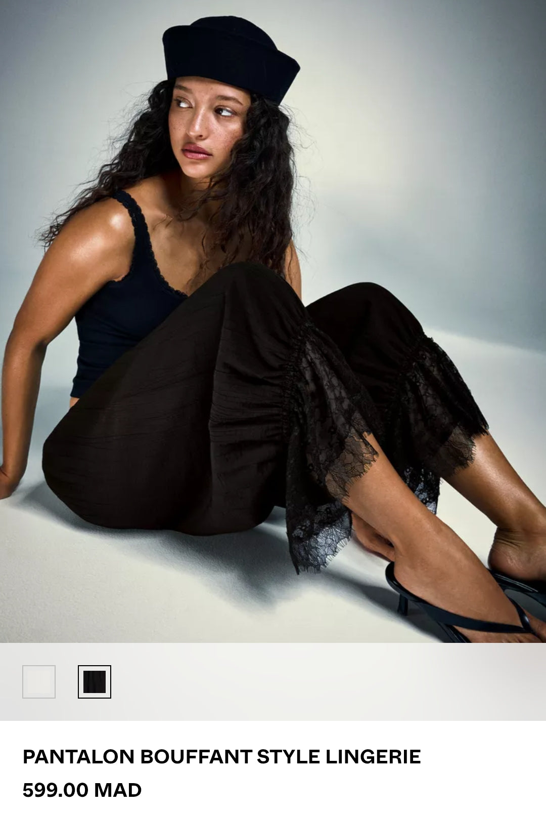 PANTALON BOUFFANT STYLE LINGERIE