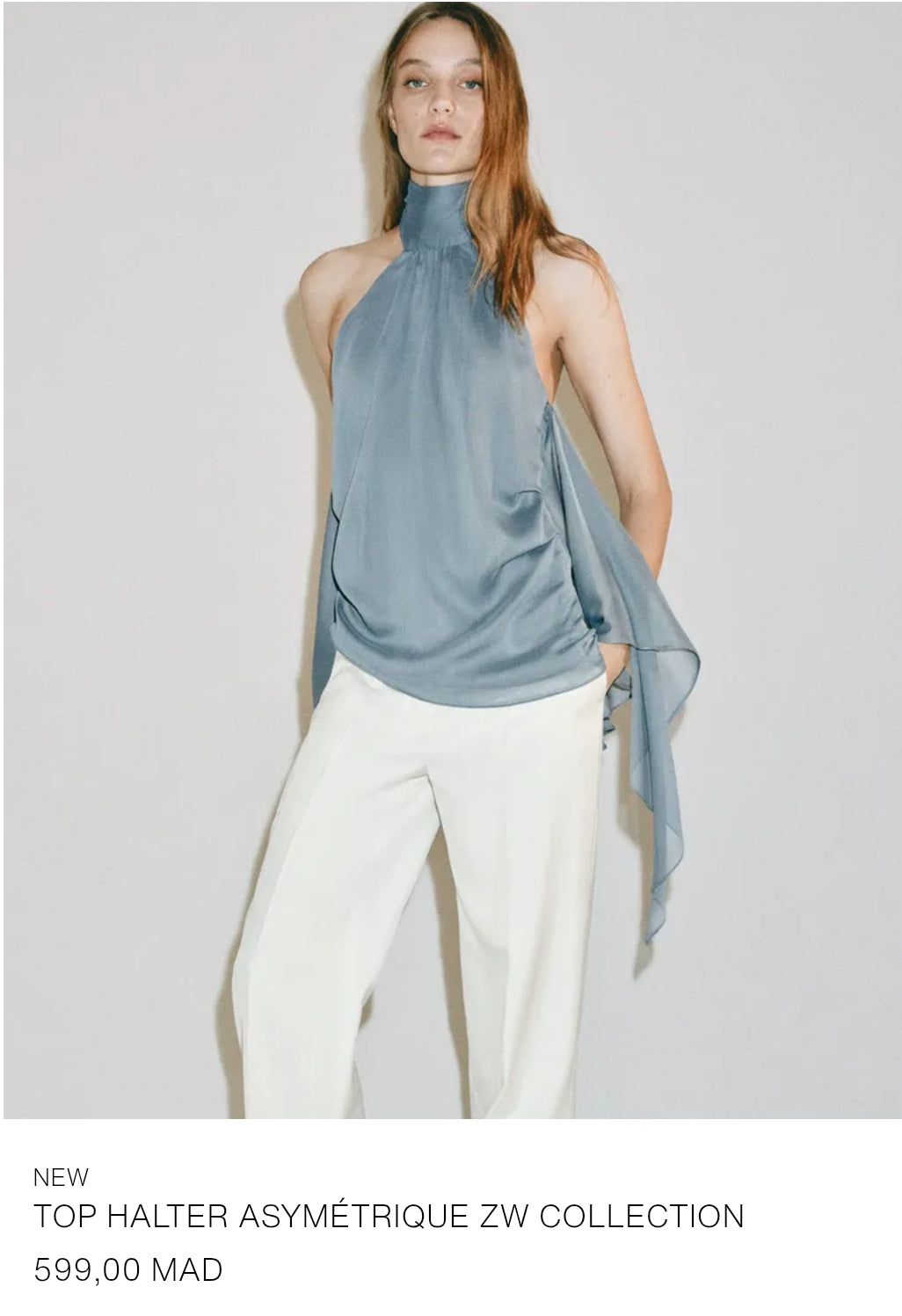 TOP HALTER ASYMÉTRIQUE ZW COLLECTION