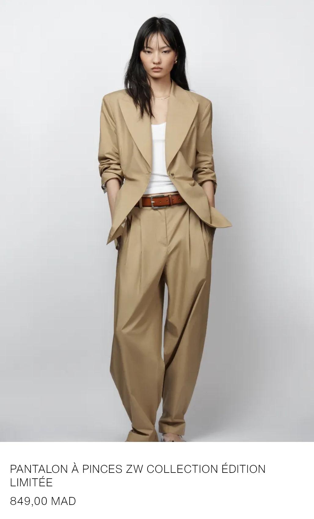 PANTALON À PINCES ZW COLLECTION ÉDITION LIMITÉE