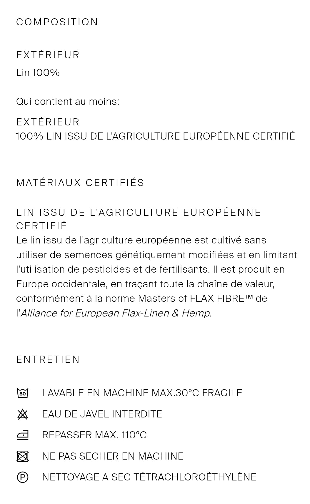 CHEMISIER FLUIDE 100 % LIN