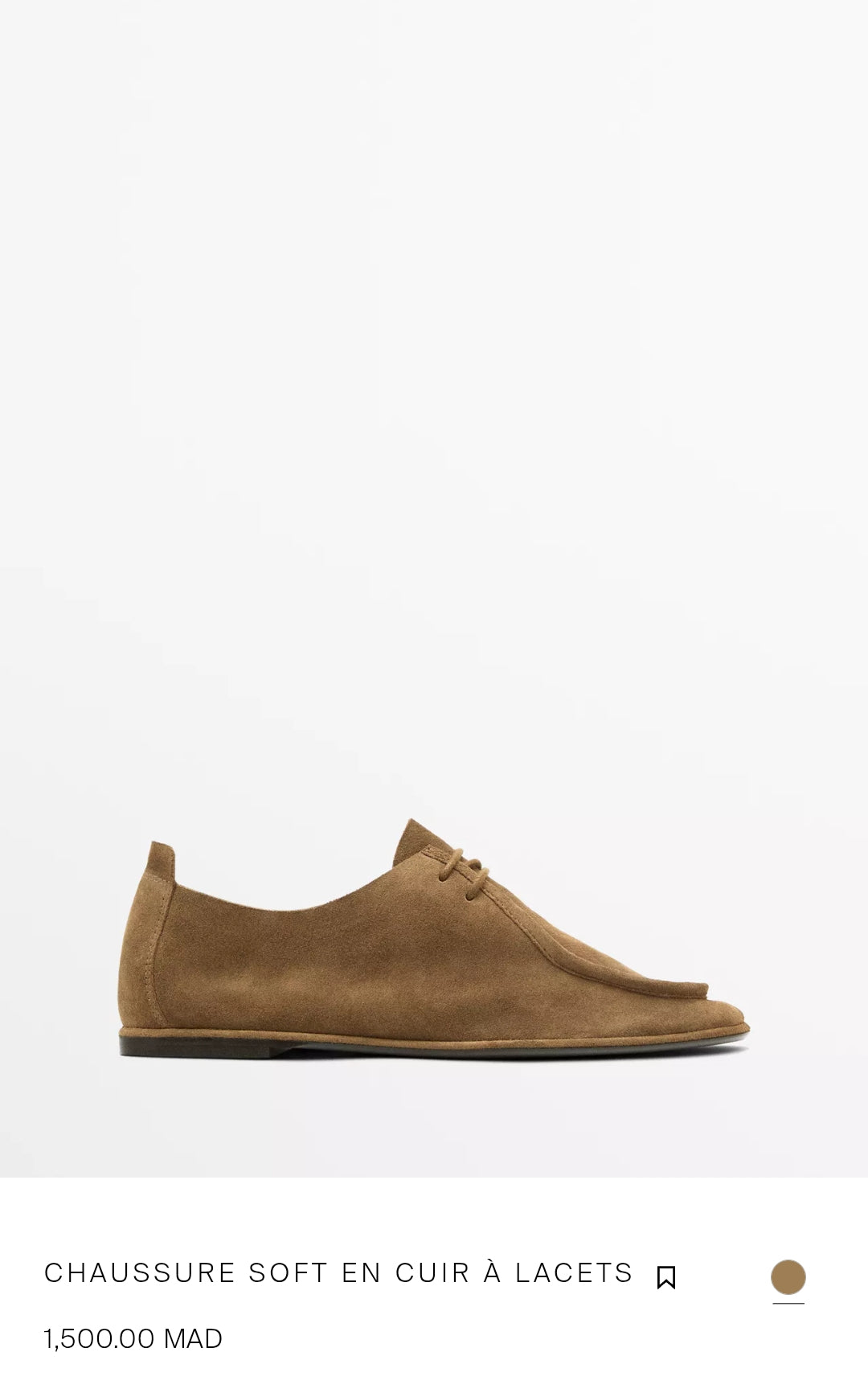 CHAUSSURES SOFT EN CUIR À LACETS