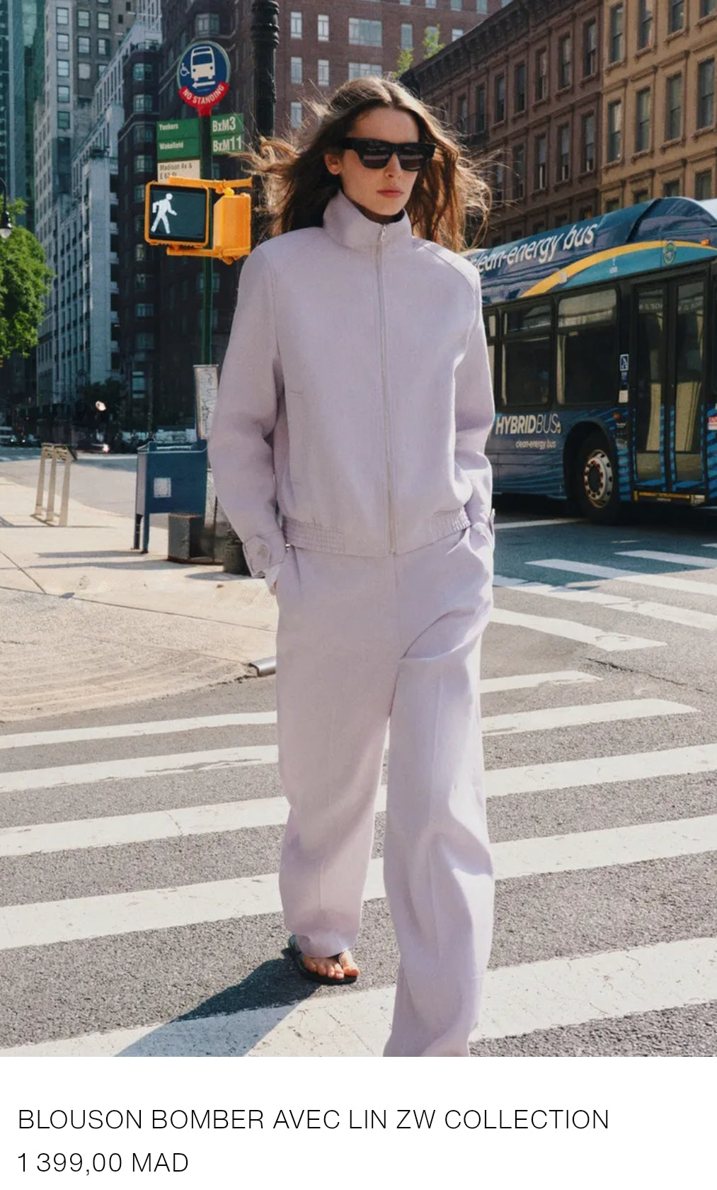 BLOUSON BOMBER AVEC LIN ZW COLLECTION