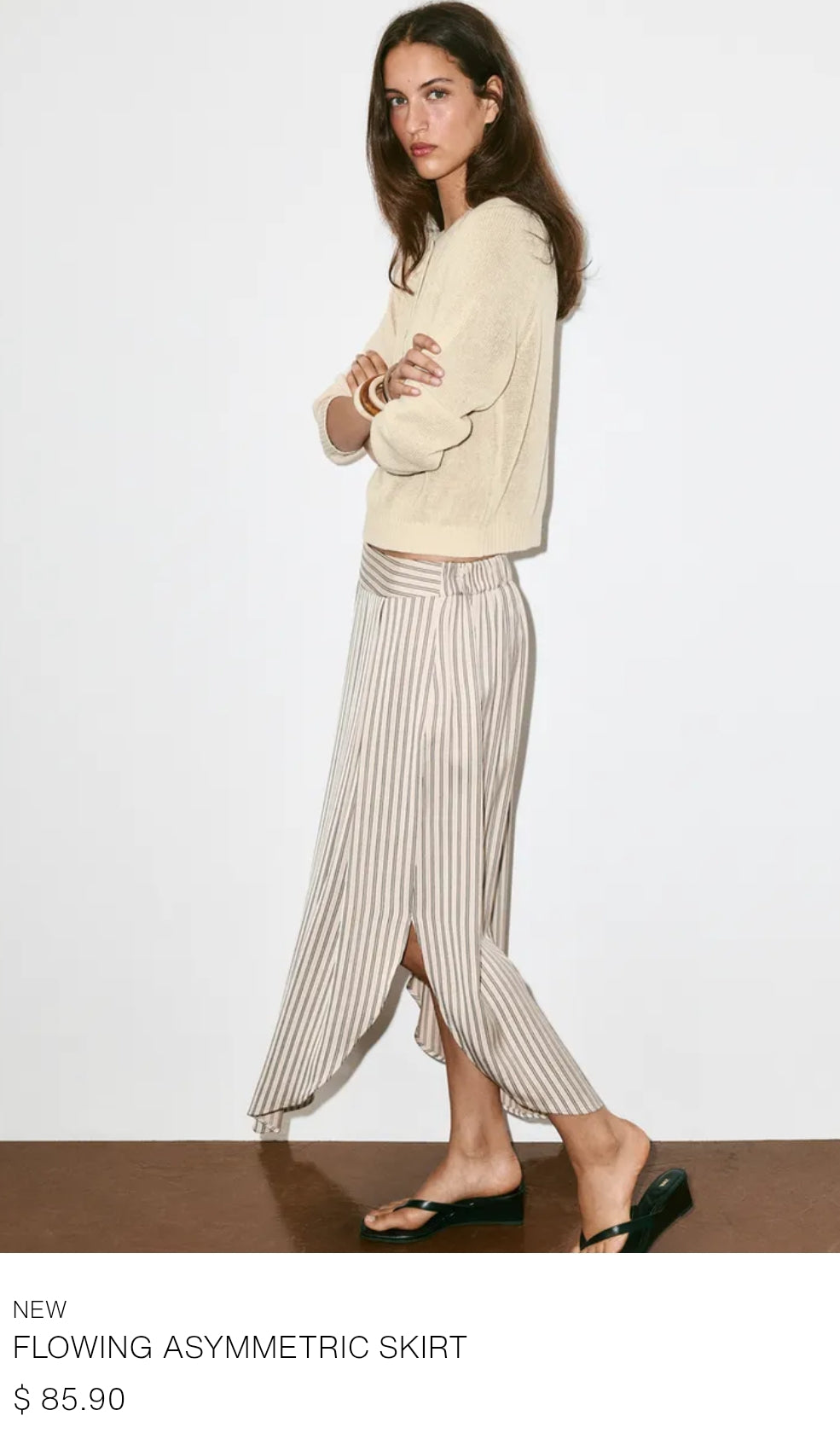 FLOWING ASYMMETRIC SKIRT