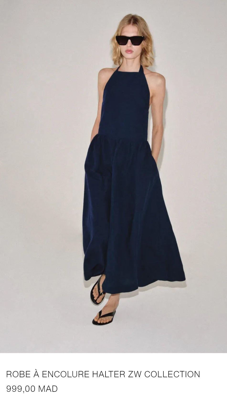ROBE À ENCOLURE HALTER ZW COLLECTION
