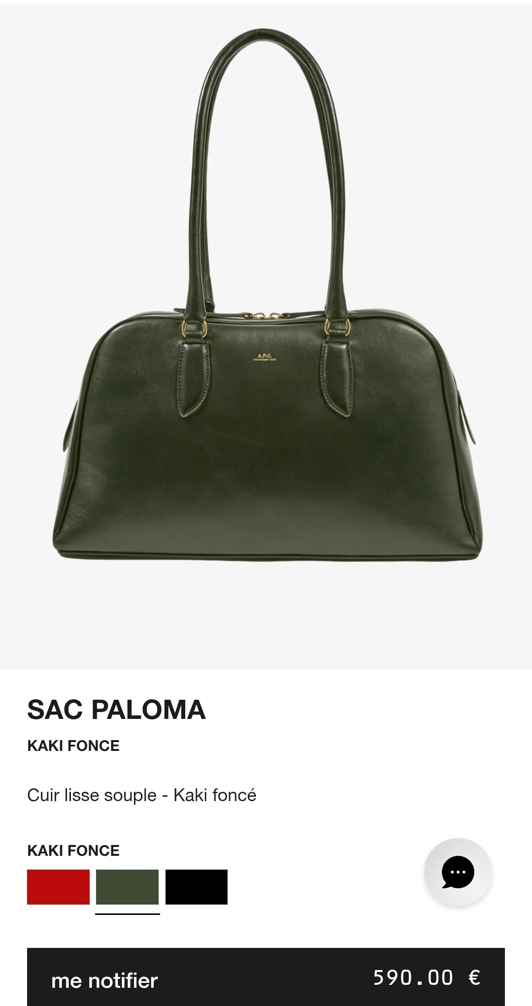A.P.C. SAC PALOMA