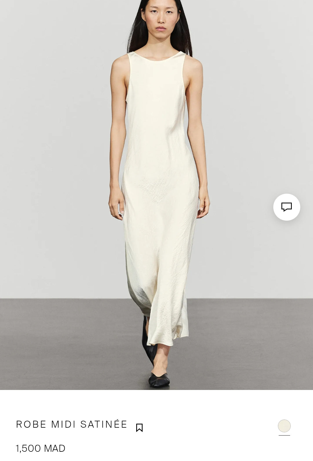 ROBE MIDI SATINÉE