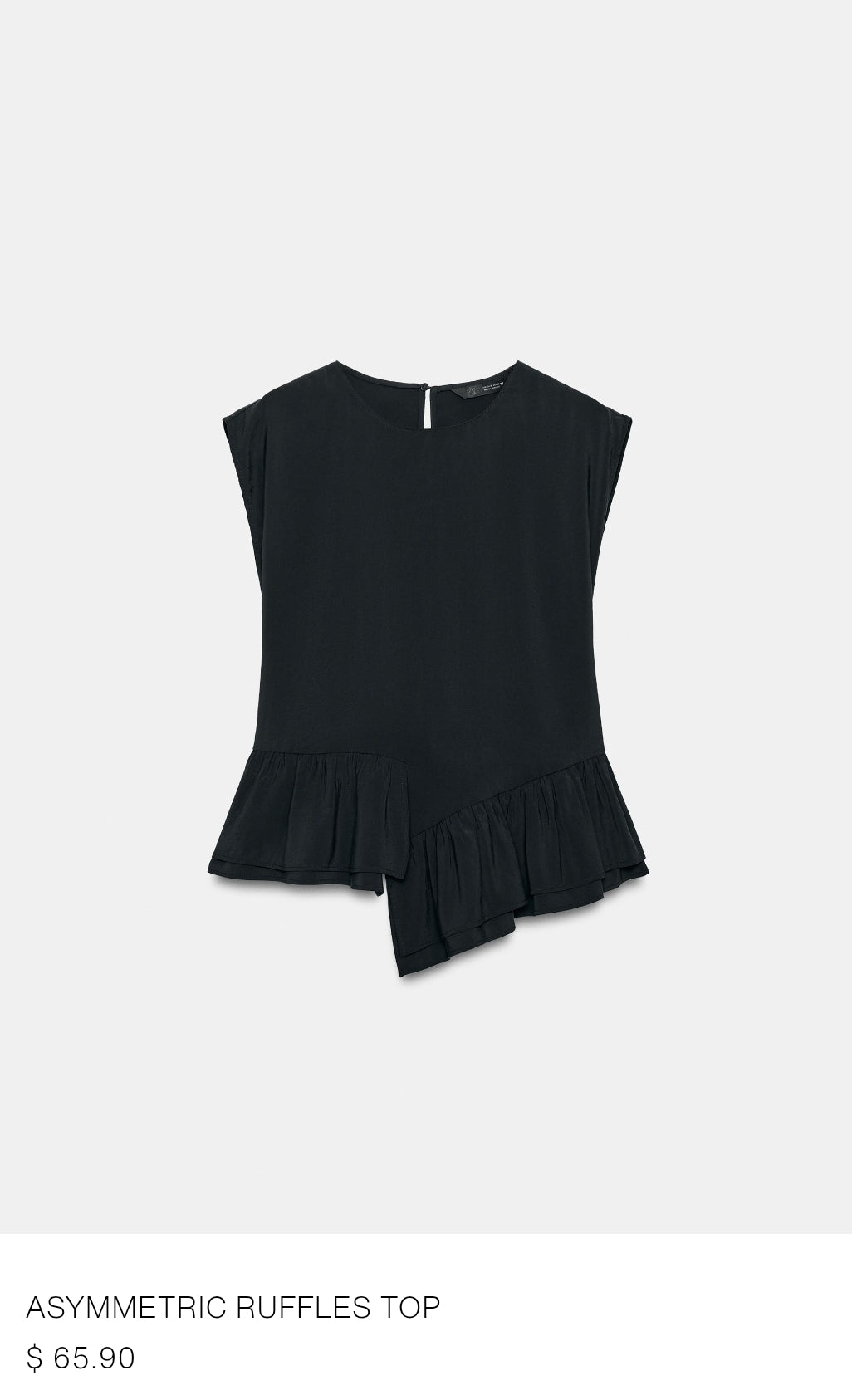 ASYMMETRIC RUFFLES TOP