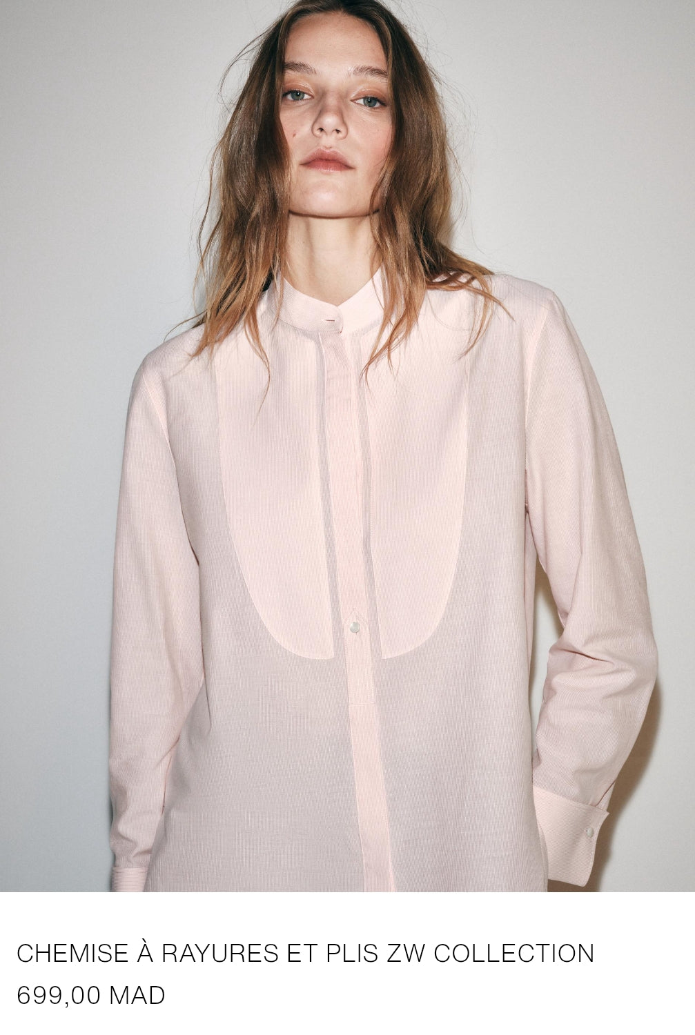 CHEMISE À RAYURES ET PLIS ZW COLLECTION