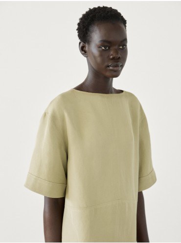 ROBE COURTE EN LIN