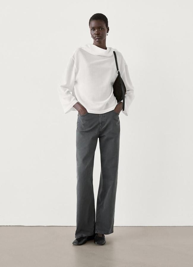 CHEMISE À COL EN LAINE