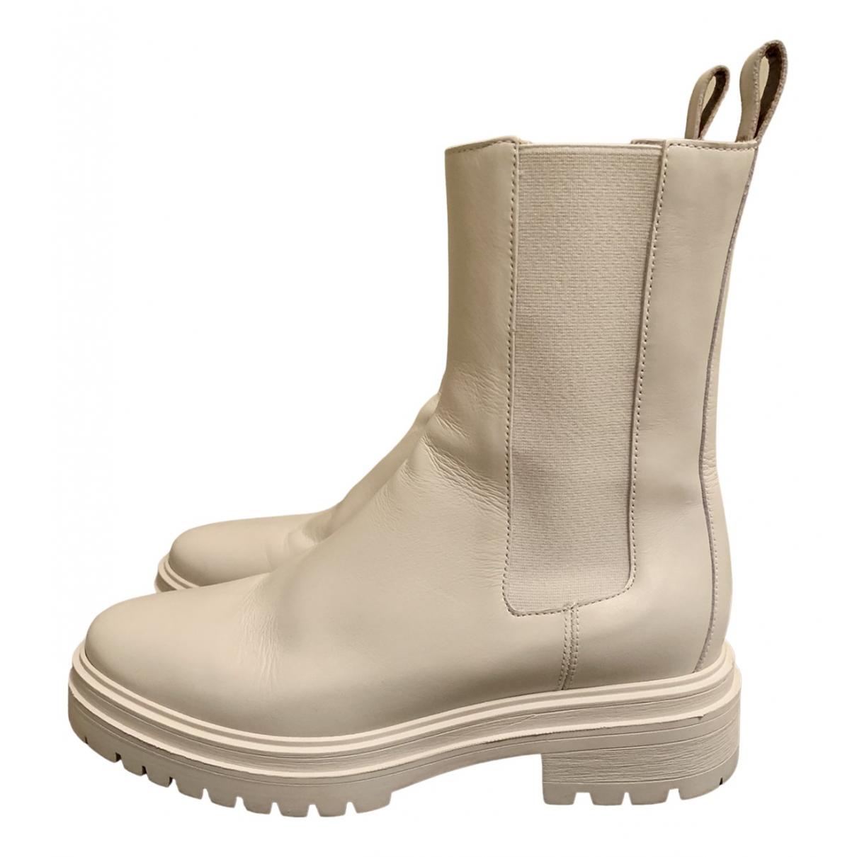 BOTTINES CHELSEA ÉCRU