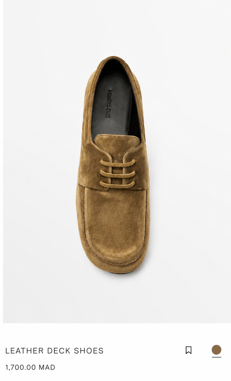 LEATHER DECK SHOES