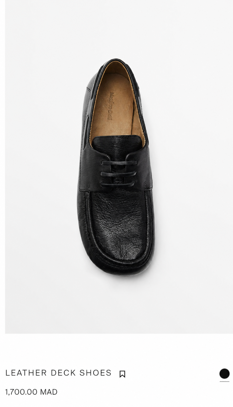 LEATHER DECK SHOES