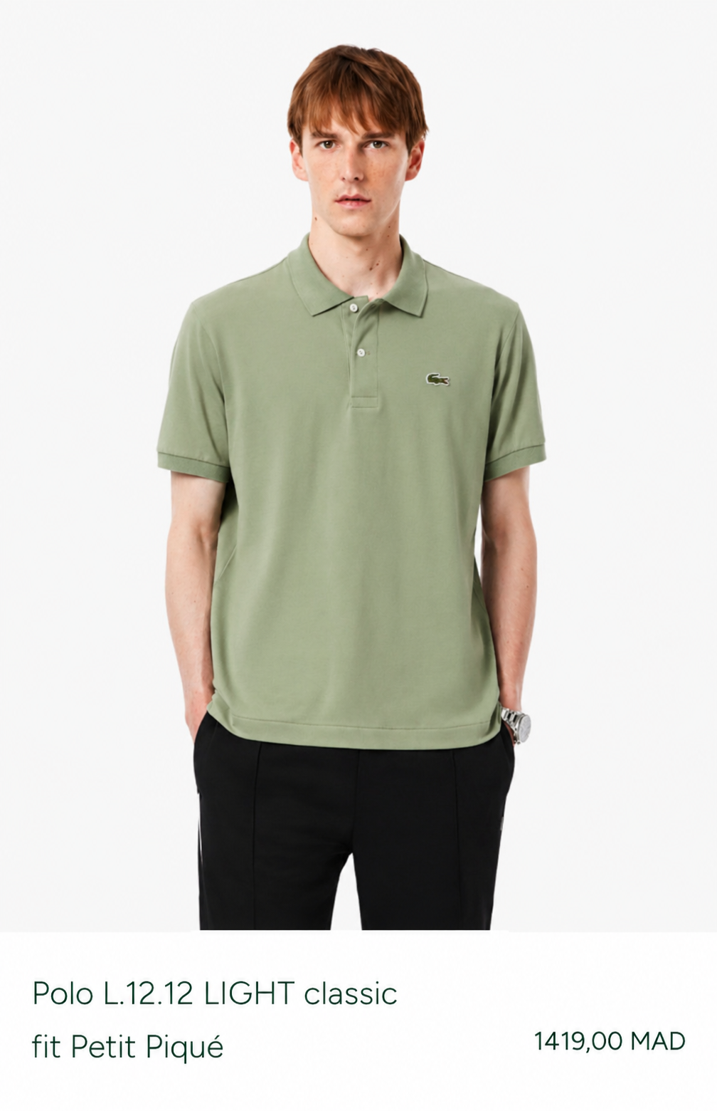 POLO LIGHT CLASSIC FIT PETIT PIQUÉ