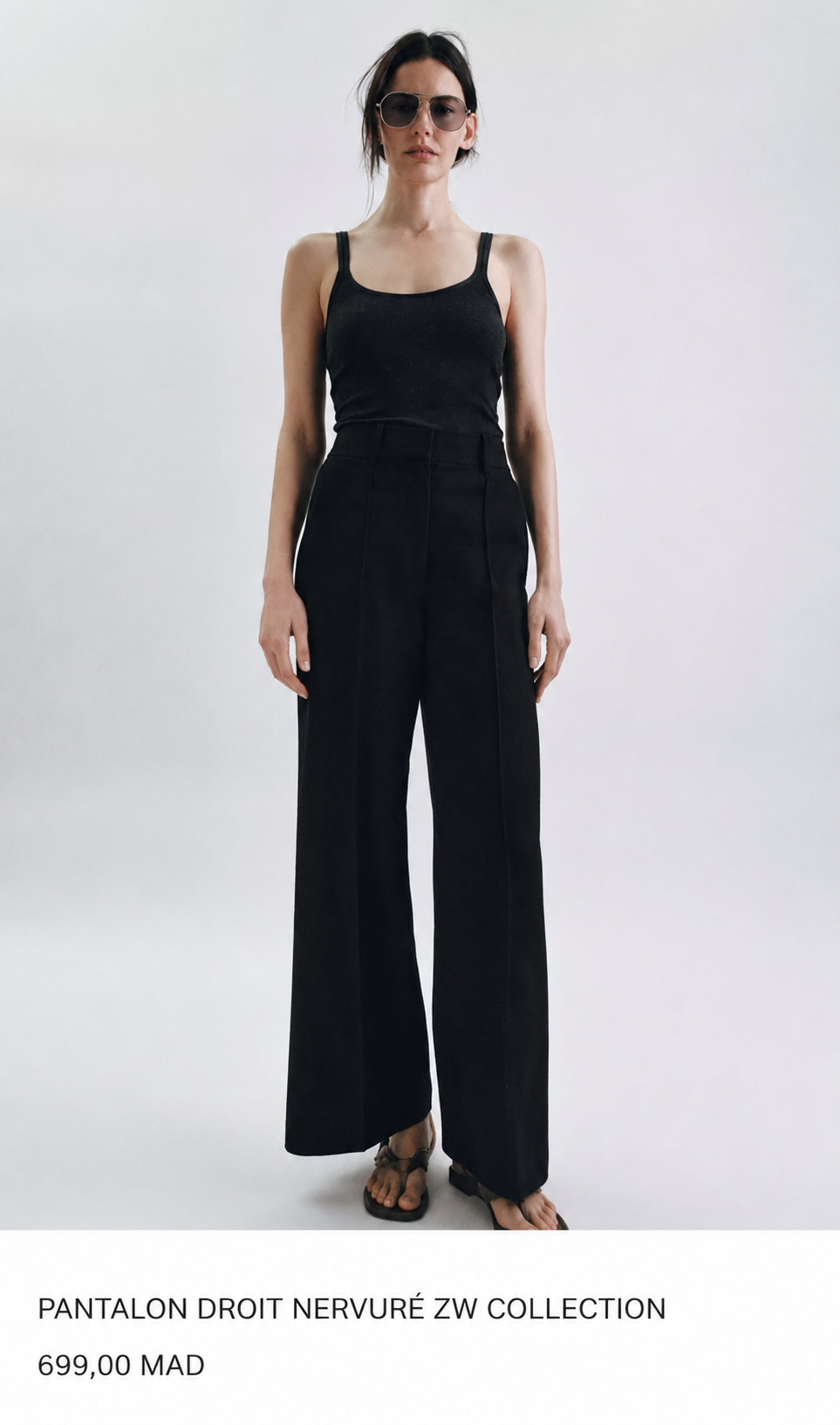 PANTALON DROIT NERVURÉ ZW COLLECTION