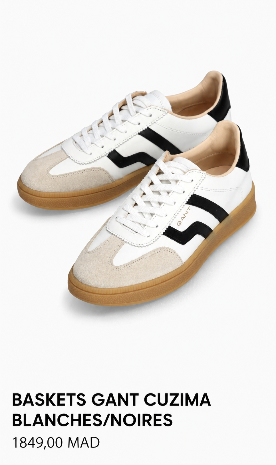 BASKETS EN CUIR
