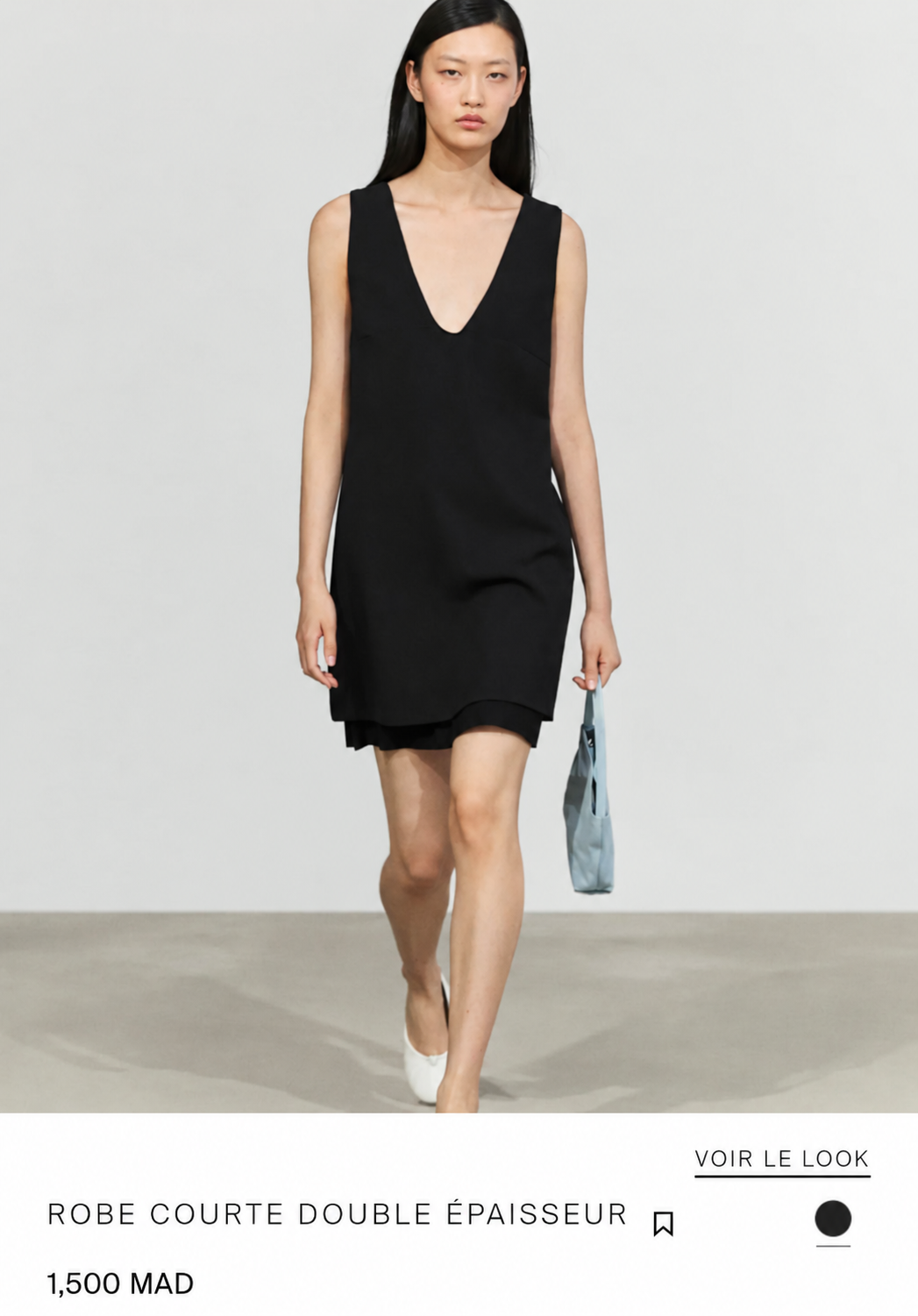 ROBE COURTE DOUBLE ÉPAISSEUR