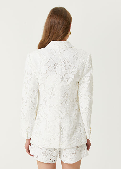 ENSEMBLE BLAZER | PANTALON EN DENTELLE AVEC ÉPAULETTES
