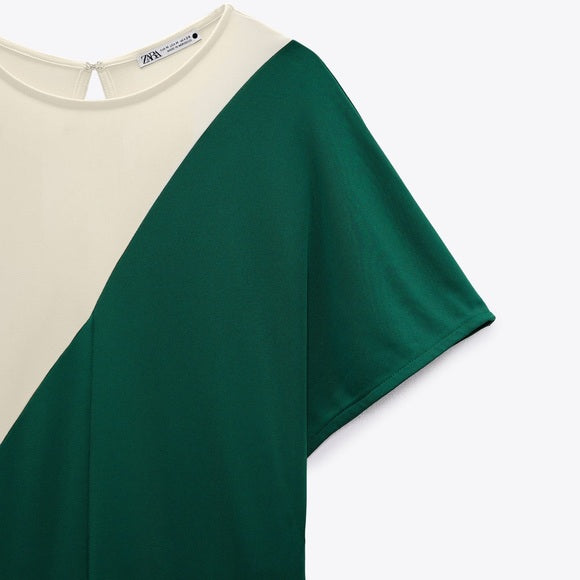 COMBINAISON ASYMÉTRIQUE LONG FLOWAY BICOLORE