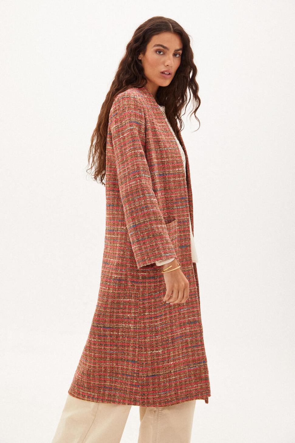 CORTEFIEL MANTEAU LONG EN TISSU FANTAISIE MULTICOLOURED
