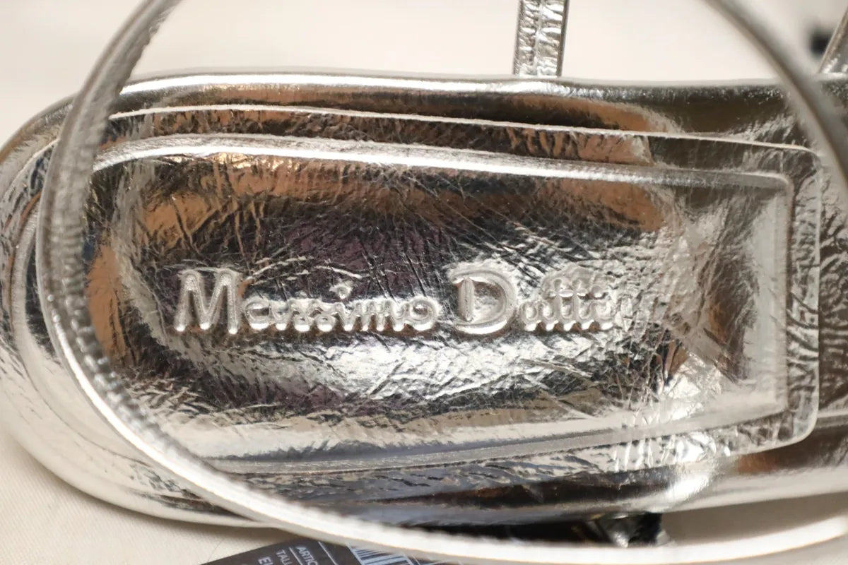 MASSIMO DUTTI SANDALES ARGENTÉES