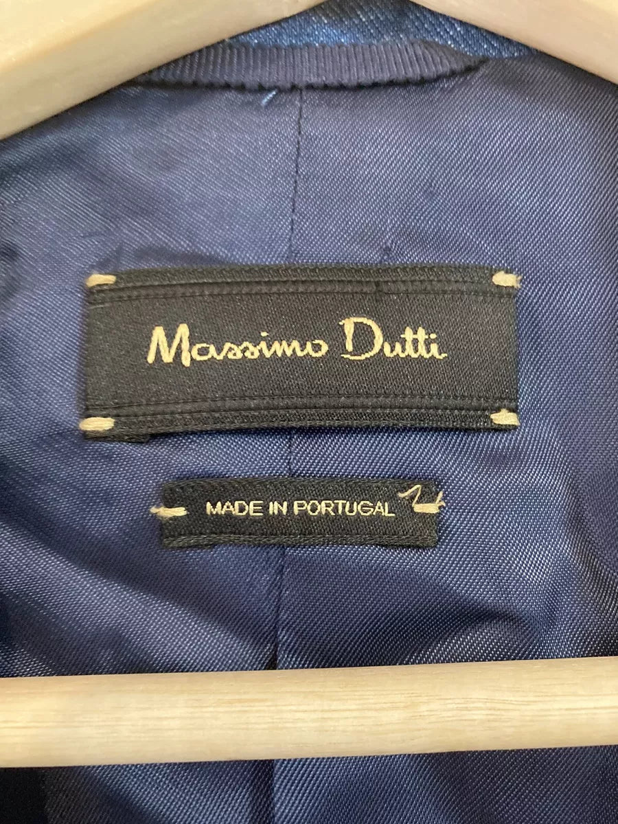 MASSIMO DUTTI BLAZER DÉLAVÉ BLEU