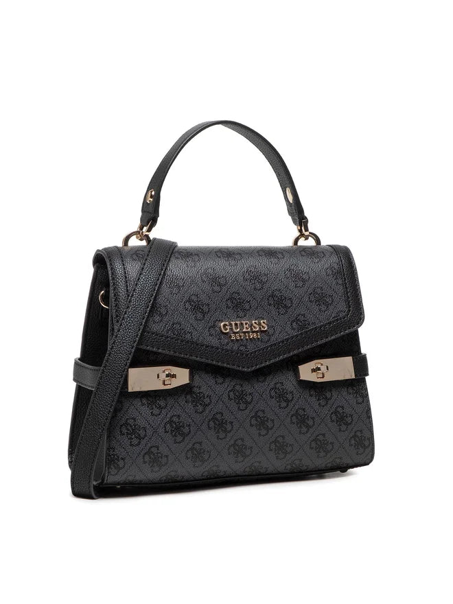 GUESS SAC À MAIN ZADIE LOGO TOP HANDLE FLAP