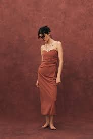 ROBE MI-LONGUE BUSTIER