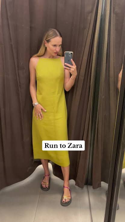 ROBE HALTER NECK EN MÉLANGE LIN COLLECTION ZW