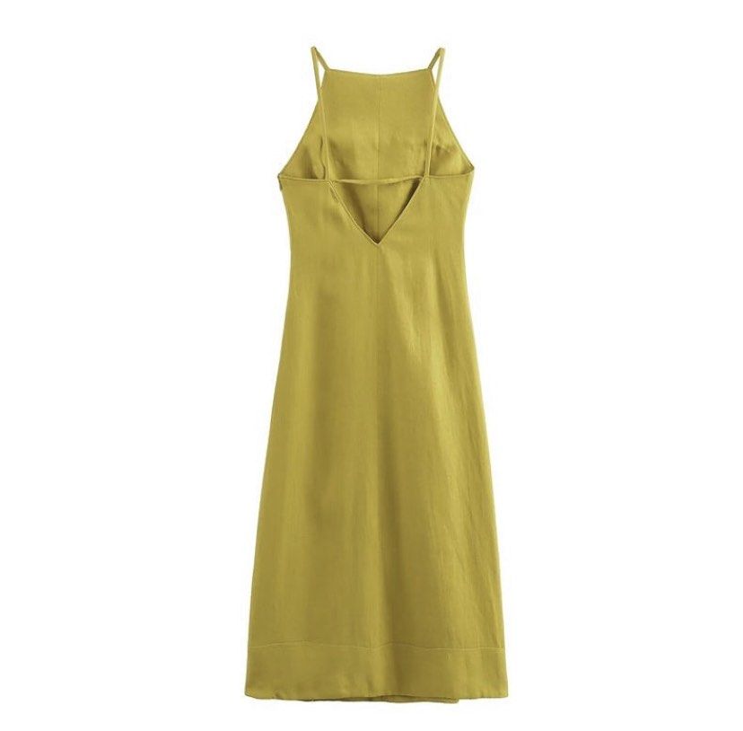 ROBE HALTER NECK EN MÉLANGE LIN COLLECTION ZW
