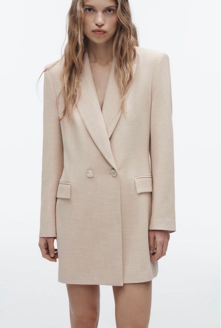 VESTE LONGUE À DOUBLE BOUTONNAGE PINK
