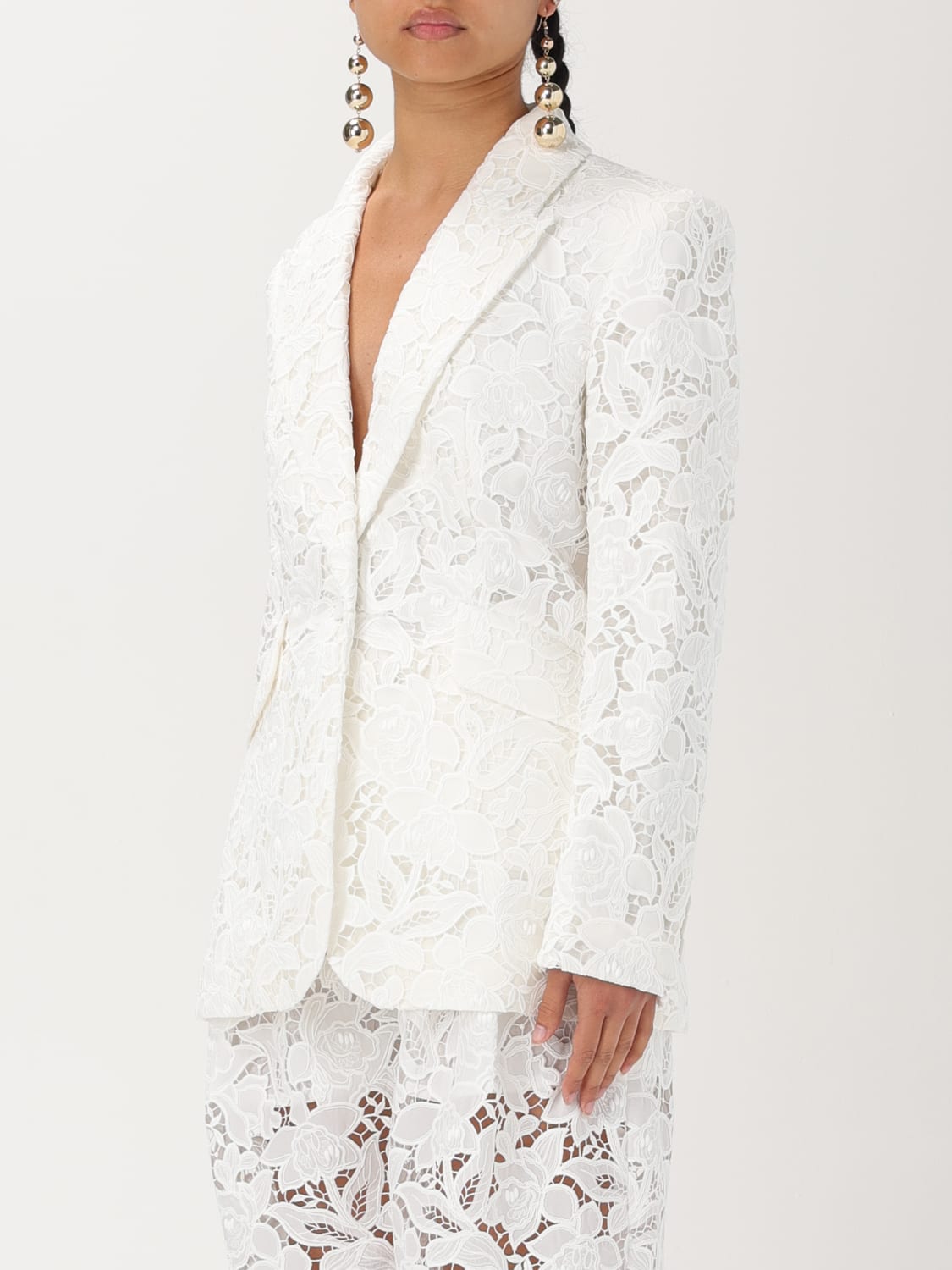 ENSEMBLE BLAZER | PANTALON EN DENTELLE AVEC ÉPAULETTES