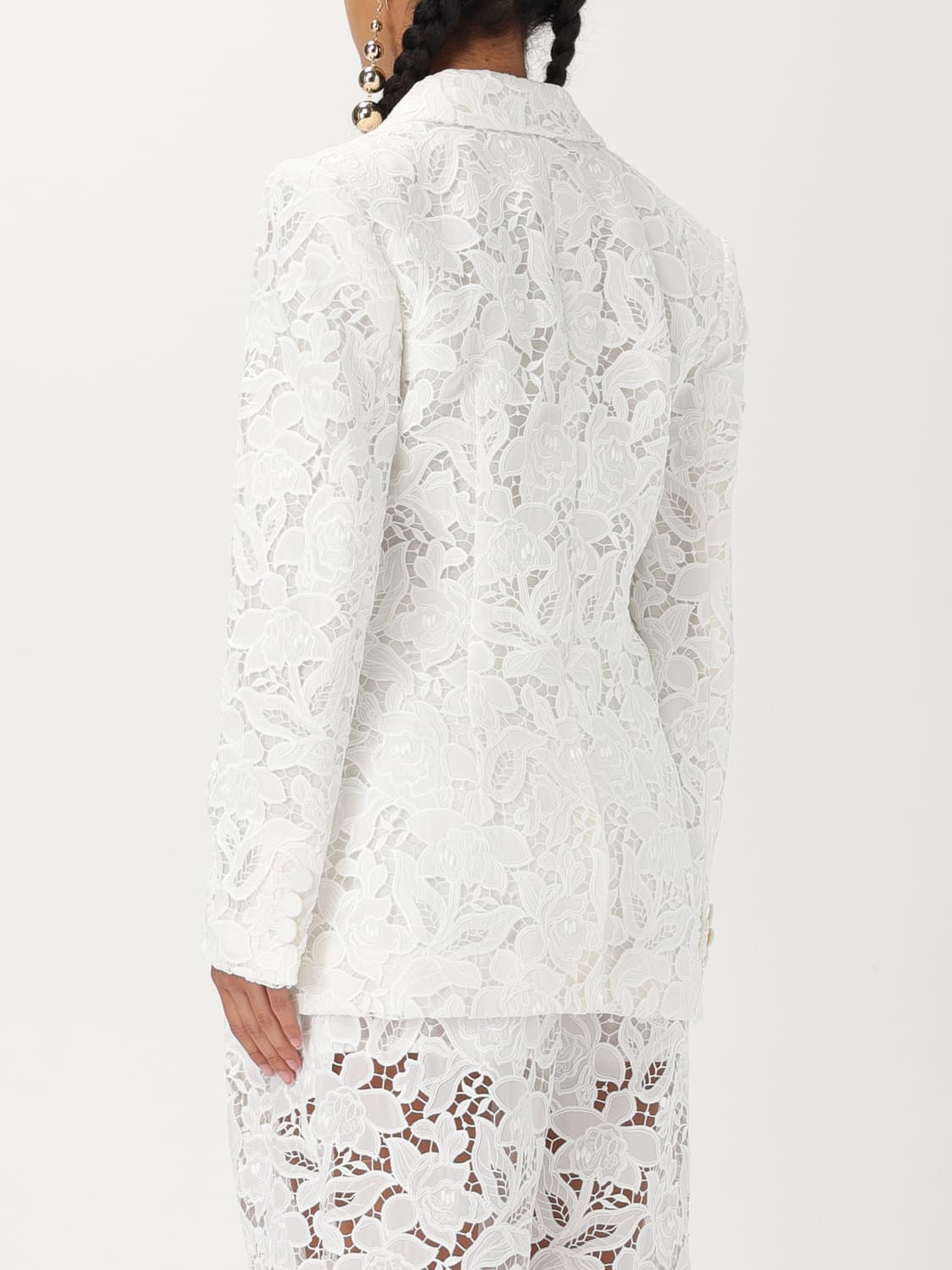 ENSEMBLE BLAZER | PANTALON EN DENTELLE AVEC ÉPAULETTES
