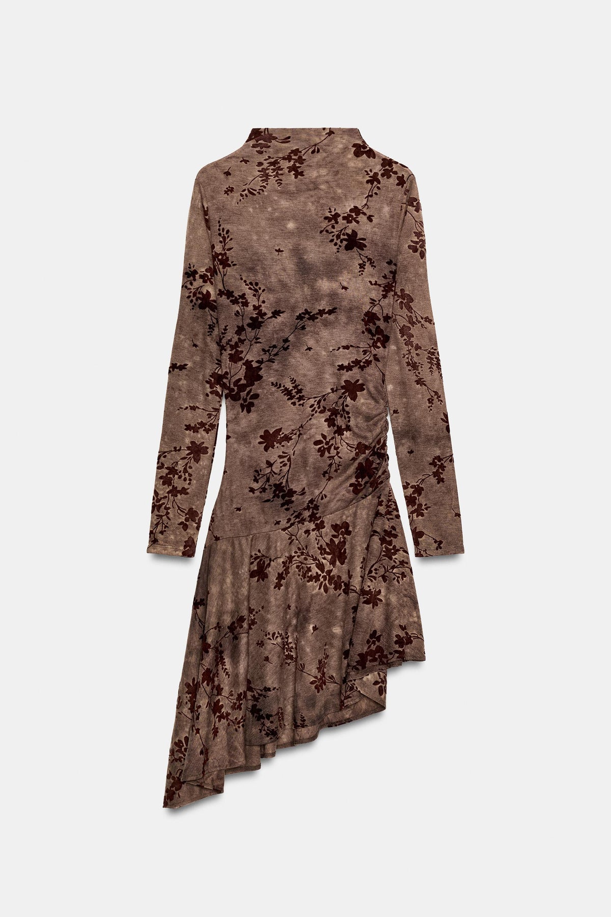 ROBE ASYMÉTRIQUE FLOQUÉE