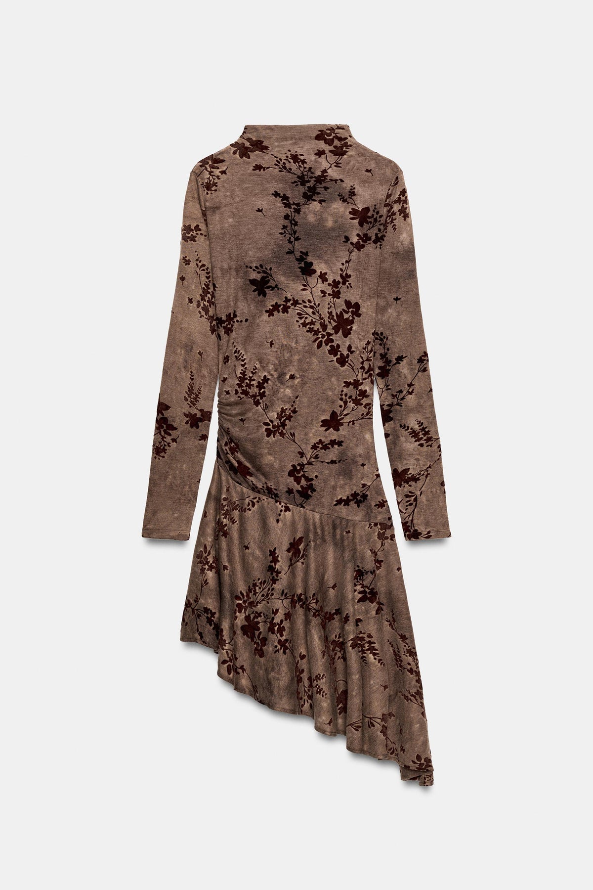 ROBE ASYMÉTRIQUE FLOQUÉE