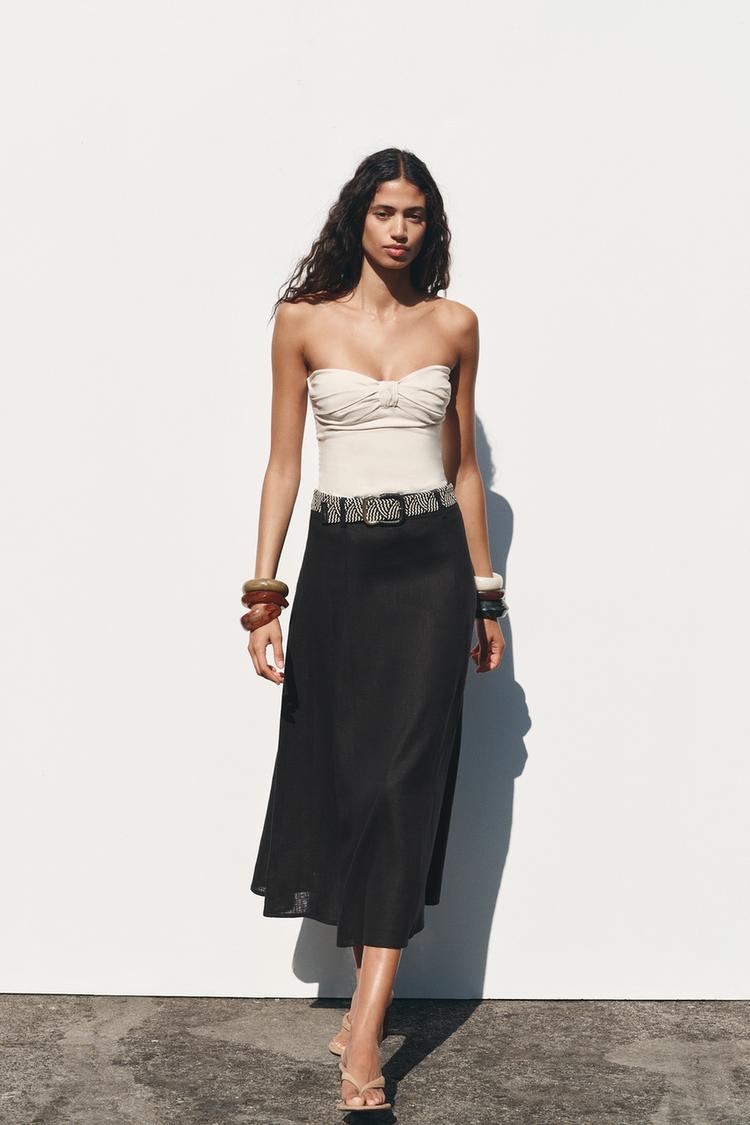 TOP BUSTIER DÉCOLLETÉ EN CŒUR