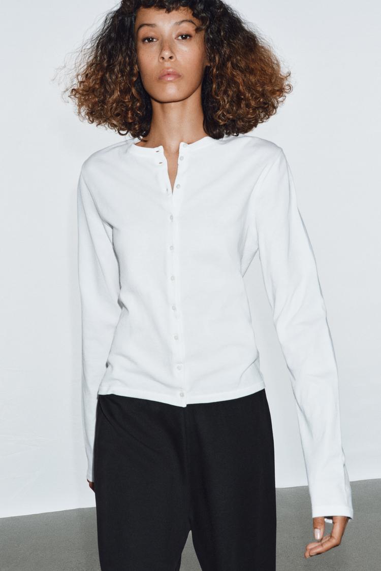 T-SHIRT 100% COTON BOUTONS