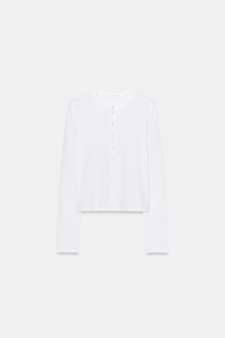 T-SHIRT 100% COTON BOUTONS