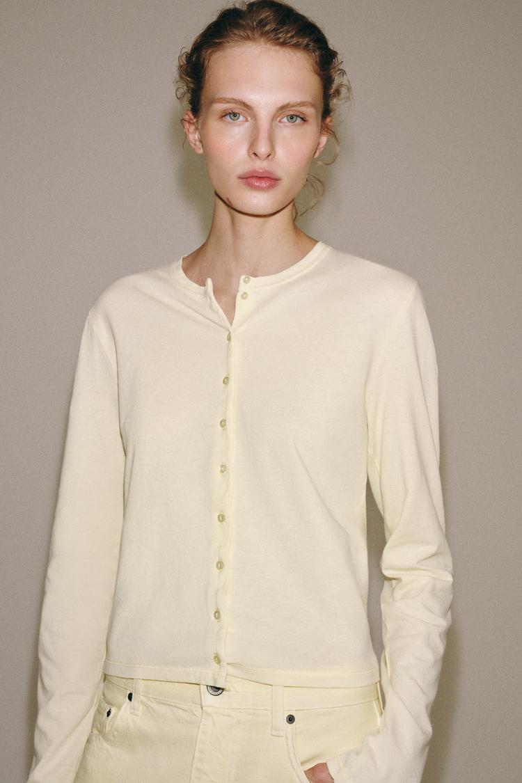 T-SHIRT 100% COTON BOUTONS