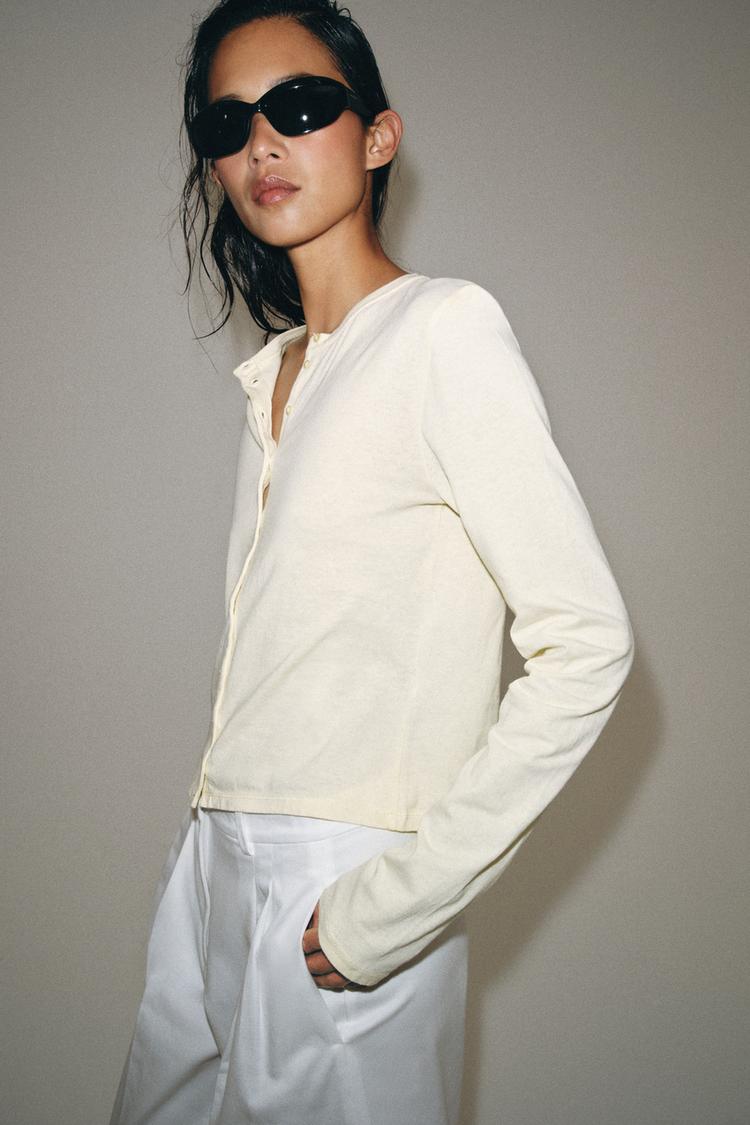 T-SHIRT 100% COTON BOUTONS
