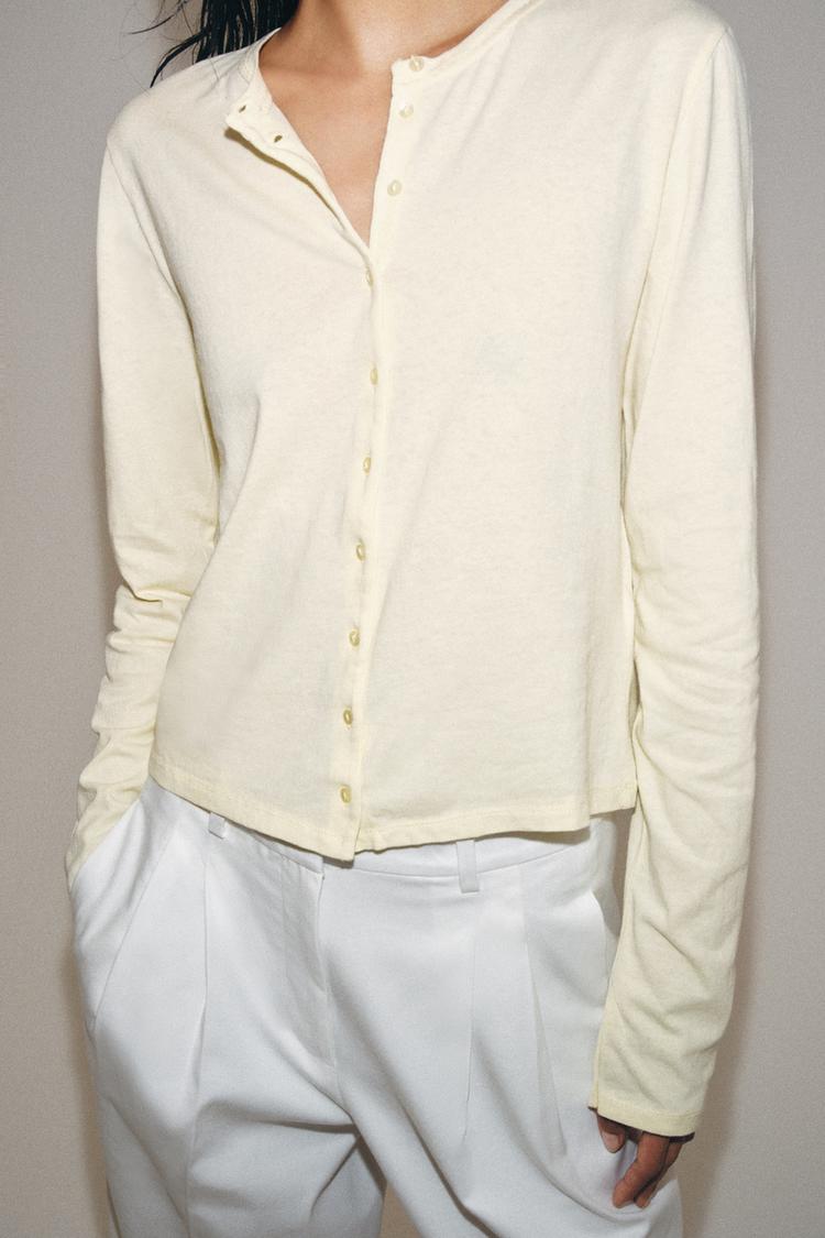 T-SHIRT 100% COTON BOUTONS