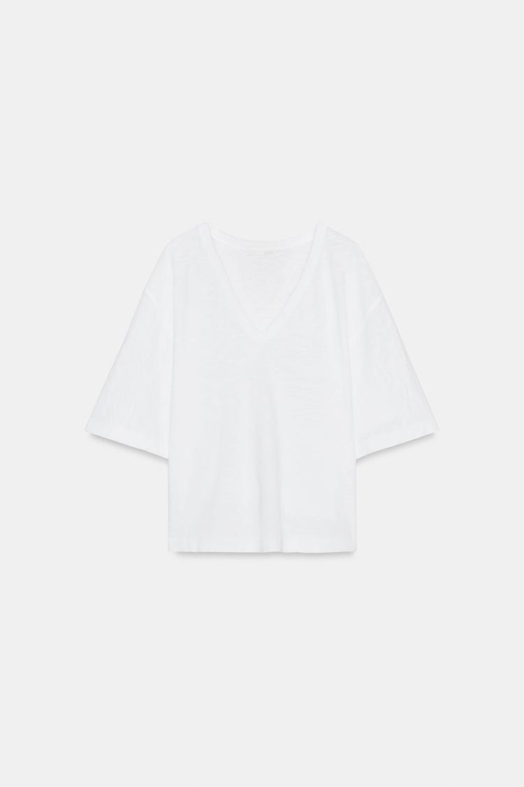 T-SHIRT COL EN V