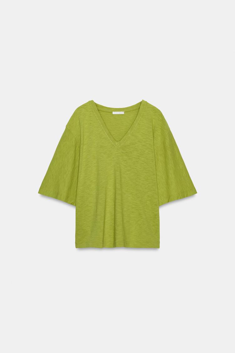 T-SHIRT COL EN V