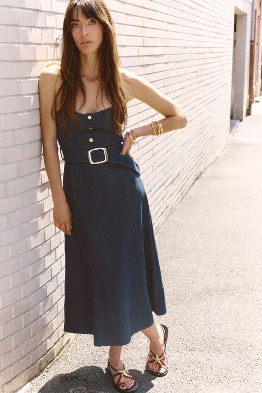 ROBE BUSTIER CEINTURE