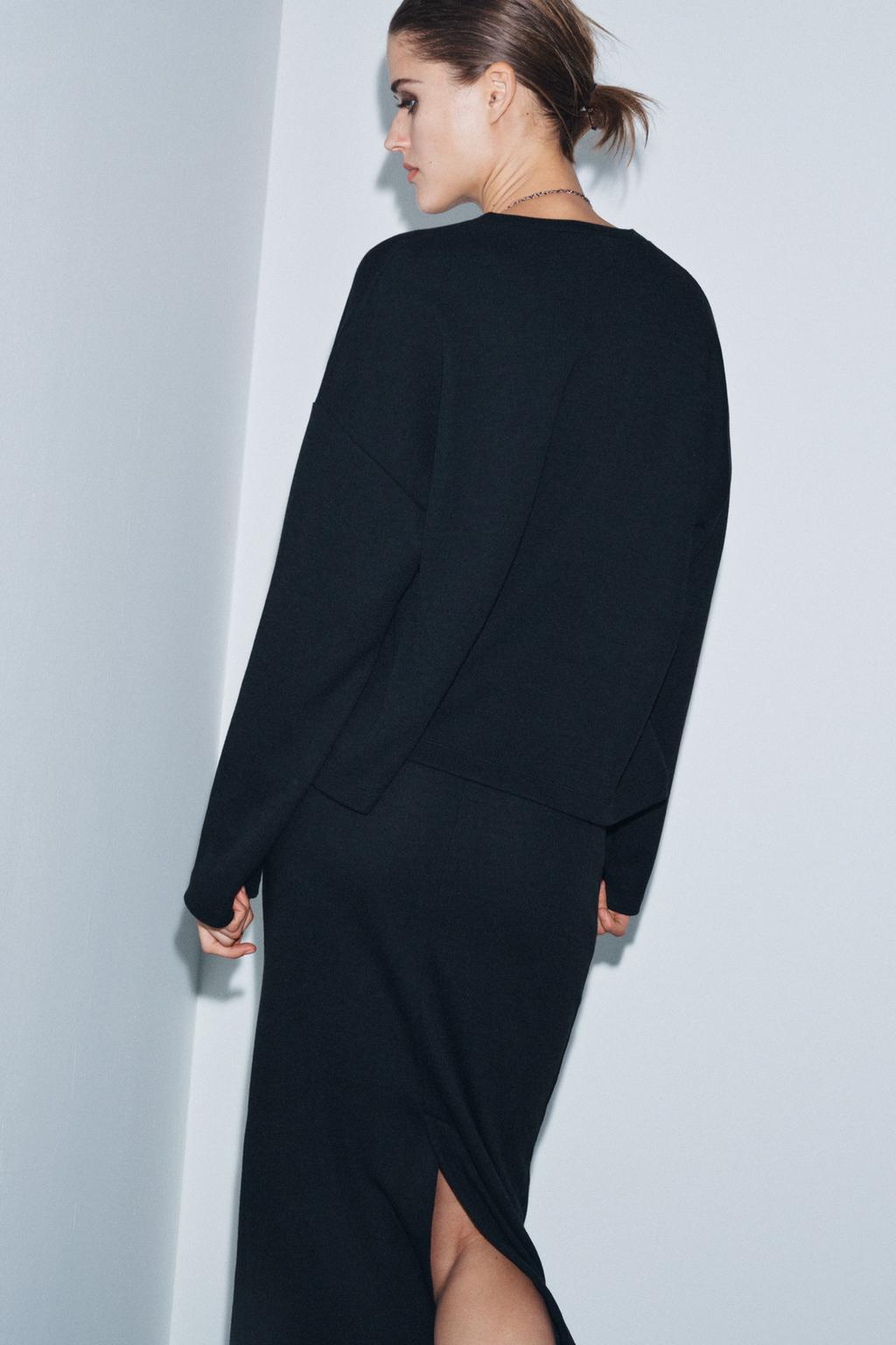 TOP SOFT À MANCHES LONGUES |JUPE MI-LONGUE SOFT