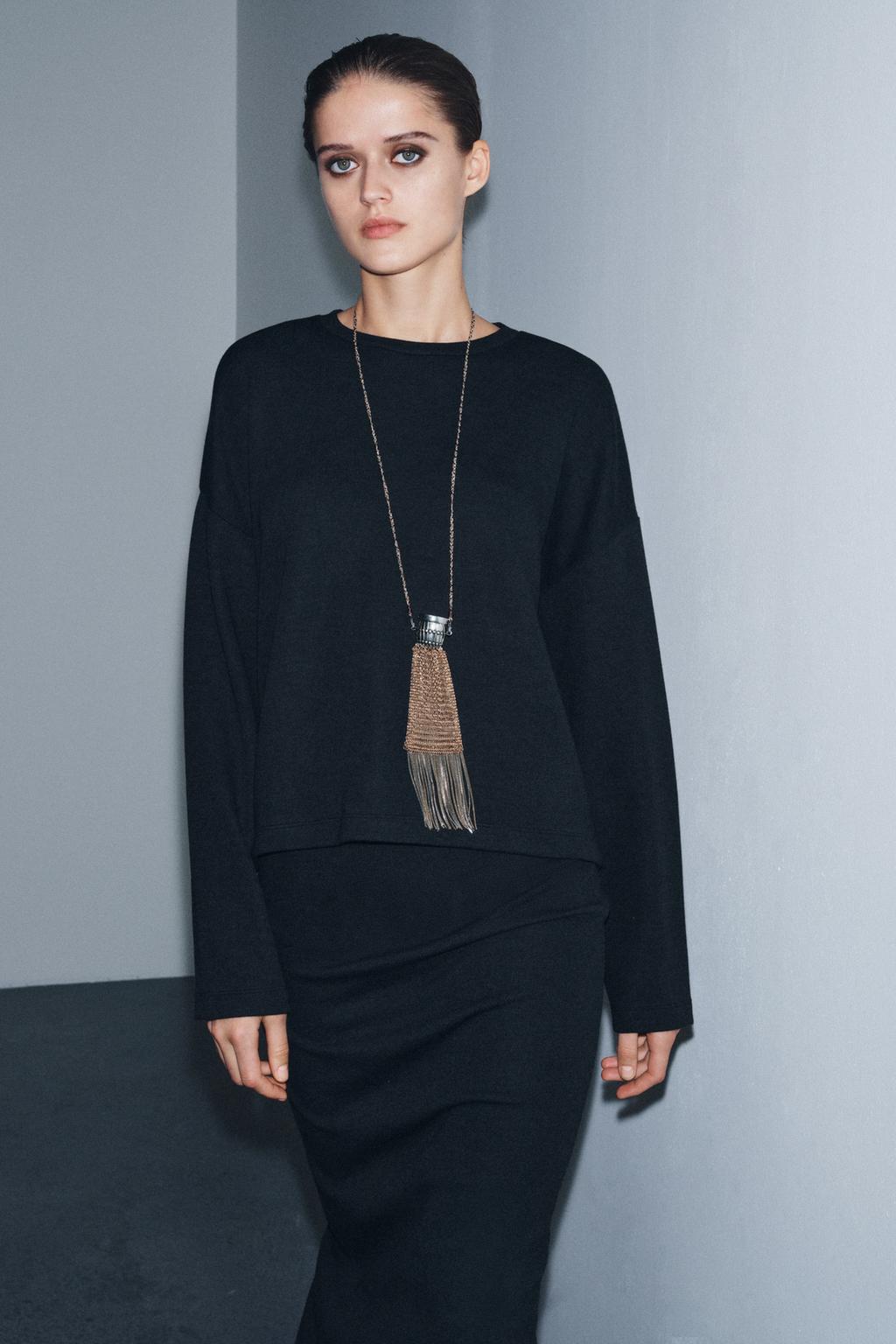 TOP SOFT À MANCHES LONGUES |JUPE MI-LONGUE SOFT