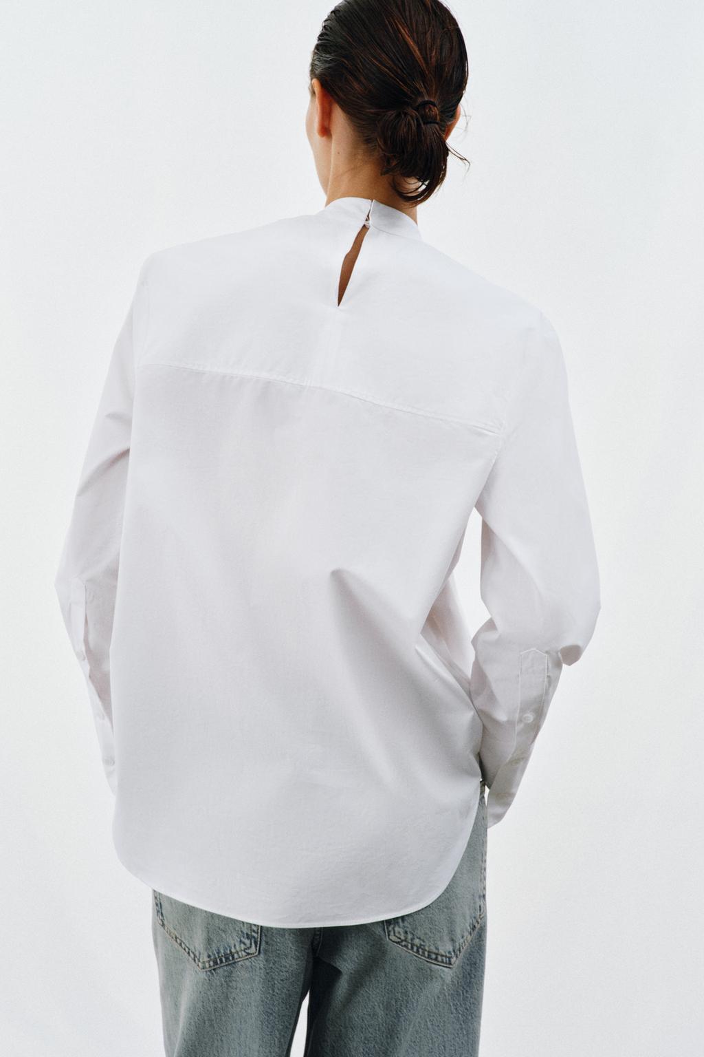 CHEMISE EN POPELINE À NŒUD ZW COLLECTION