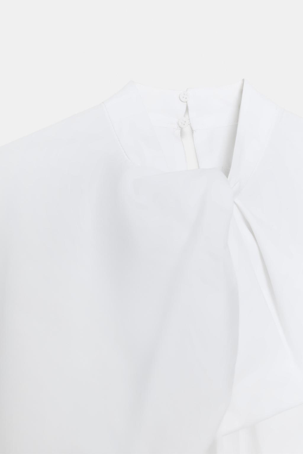 CHEMISE EN POPELINE À NŒUD ZW COLLECTION
